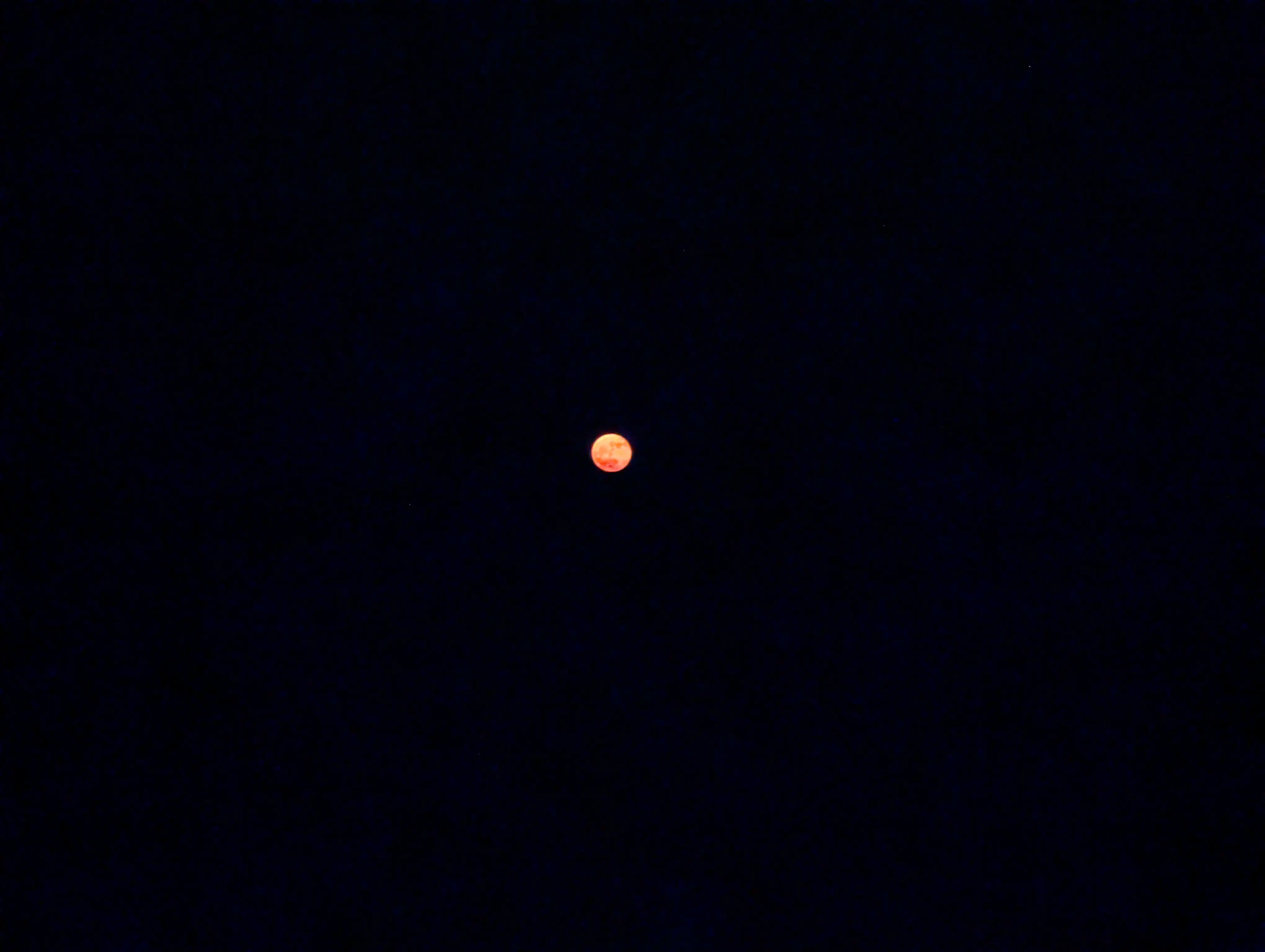 Zoomed in Strawberry Moon